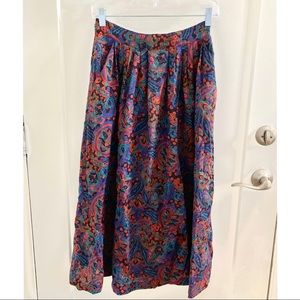 Vintage Synari Paisley Skirt